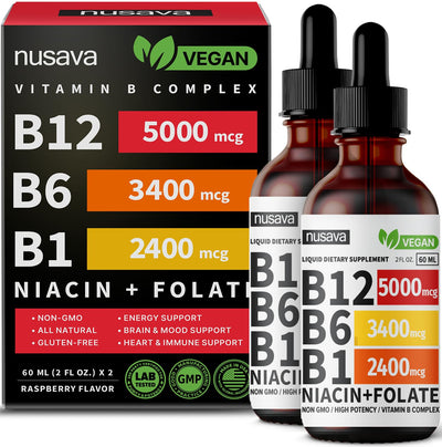 NUSAVA: 2-PACK B12 COMPLEX LÍQUIDO